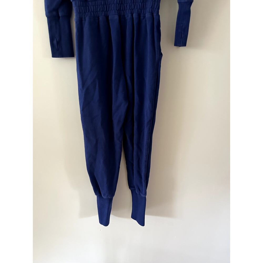 Free People Movement Training Day Jumpsuit Cotton Fleece Navy Size XS - Picture 6 of 8